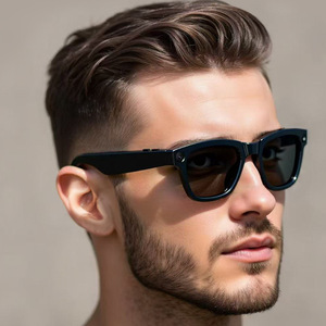 M01 Smart <b>Glasses</b> 5MP <b>Camera</b> 32G Memory Wi-Fi Phone Call Black Transparent - Product Image 3