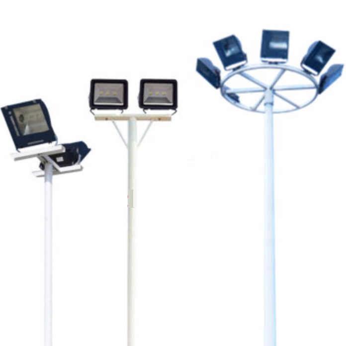 Телескопический высокий Мачтовый полюс с мобильной короной, Светодиодный прожектор для площадки, яркое освещение