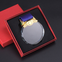 Medallas de cristal transparente de alta altura 1st 2nd 3rd WINNER MVP Placa de premio en blanco con caja de regalo 1PCs Diseño libre y hacer logotipo