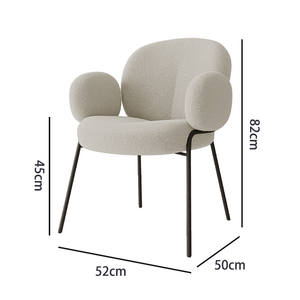 Nordic Style Swivel Leisure <b>Chair</b> Modern <b>Upholstered</b> Rotatable Indoor <b>Chair</b> for Apartment - Product Image 6