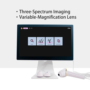 Usine la plus chaude OEM détecteur de peau Machine d'analyse de peau analyseur de peau du visage <span class=keywords><strong>2</strong></span> en <span class=keywords><strong>1</strong></span> analyseur de Machine de traitement des cheveux cuir chevelu - Product Image 5