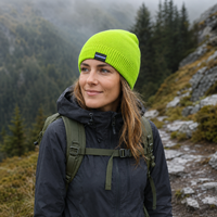 Gorro de Punto Impermeable de 3 Capas, Térmico, Cortavientos y Transpirable para Invierno, para Esquí, Senderismo y Ciclismo, Diseño Personalizado