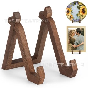 Wooden Recipe <b>Rack</b> Tabletop Base Multi Purpose No Drill Durable Home <b>Kitchen</b> Countertop Display Stand - Product Image 3