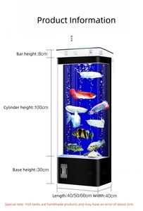 <span class=keywords><strong>Aquarium</strong></span> rectangulaire de luxe en verre <span class=keywords><strong>flottant</strong></span> avec filtration par le fond, squelette en alliage de titane et de magnésium, et vidange en un clic - Product Image 6