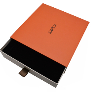 Trượt ngăn kéo kéo ra handmade người đàn ông vành đai bao bì hộp giấy với Ribbon món quà mỹ phẩm bộ bao bì - Product Image 1