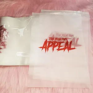 Custom printed frosted zipper lock plastic bag for clothing packaging clothes t-shirt swimwear frosted zipper bags