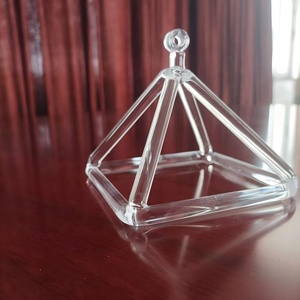 高端手工制作透明石英水晶歌唱金字塔水晶柱，用于声音疗愈 - Product Image 2
