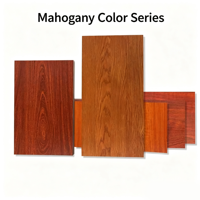 Panneau décoratif en placage de bois de 18 mm, couleur noyer rouge, panneau mélaminé, matériau de décoration intérieure, panneau écologique