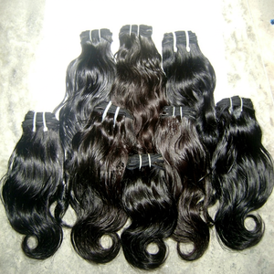 100% Unprocessed Virgin Remy Indian Straight Machine Double Weft Weave Hair Extensions 2032 Hot Selling Best Quality 100g All - Product Image 1