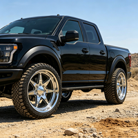 Jantes forgées personnalisées SL 24x14 26x14 26x16 28x16 30x16 8x165.1 8x170 8x180 à déport profond avec capuchons flottants pour Ford F150 RAM 1500