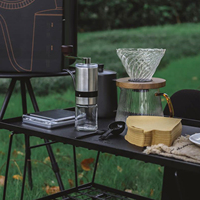 Nouveau 2024 kit de café accessoires camping extérieur sac à main goutte à goutte verser sur le café faisant ensemble brassage café arabe coffret cadeau