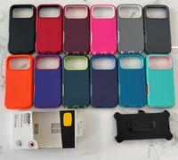 Étui de téléphone robuste antichoc à 3 couches pour iPhone 18 Pro Max 18 17 16 Plus 15 14 avec clip