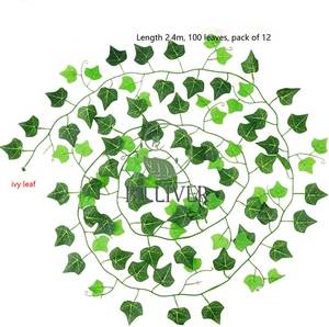 Guirlande suspendue en <span class=keywords><strong>lierre</strong></span>, feuillage, fleurs, plantes artificielles en <span class=keywords><strong>lierre</strong></span> pour la maison, le jardin, le bureau, la décoration murale de mariage, <span class=keywords><strong>lierre</strong></span> vert artificiel - Product Image 3