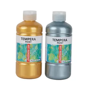 Cat Art Ranger Tempera 500ml grosir cakupan tinggi warna tidak beracun cat cuci mudah untuk cat tempera anak-anak