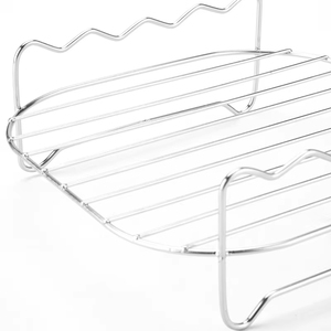 Soporte de barbacoa de acero inoxidable para exteriores al por mayor con juego de vaporera cuadrada para freidora de aire y brochetas, herramienta de cocina - Product Image 4