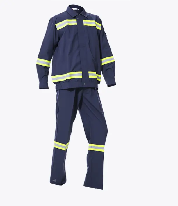 Emniyet tulumu iş giysisi işçileri pamuk takım elbise anitstatic yağa dayanıklı yangına dayanıklı alev geciktirici iş giysisi güvenlik üniformaları