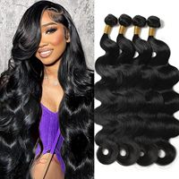 Paquetes de Cabello Humano 15A, Paquetes de Cabello Humano con Ondas Corporales, Cabello Humano Virgen Vietnamita Sin Procesar, Paquetes de Cabello Remy Natural para Mujeres, Color Natural