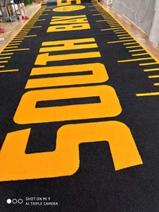 <span class=keywords><strong>Tapis</strong></span> de sol sportif en <span class=keywords><strong>gazon</strong></span> artificiel gris vert <span class=keywords><strong>noir</strong></span> pour salle de sport Cross Fit - Product Image 4