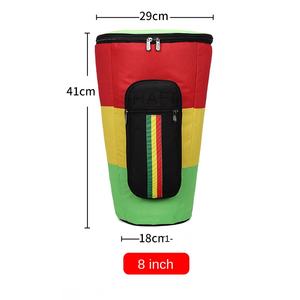 Sac à tambourin personnalisé de 8/10/12/13 pouces, sac à dos rembourré pour tambour africain, fabriqué en tissu Oxford en coton, sac pour djembé en fibre de carbone - Product Image 6