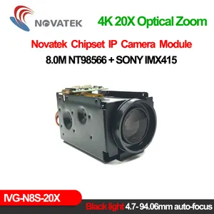 Icsee 8.0m Sony imx415 Webcam tự động lấy nét khuôn mặt Phát hiện 20x quang điện tự động zoom IPC icsee on-vif RTSP 4k Camera An Ninh