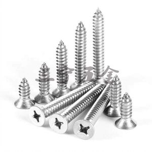 Tornillos Autorroscantes de Cabeza Avellanada Phillips de Acero Inoxidable 304, Métricos M3 M4 M5 M4.8 A2 70, para Uso Industrial General - Product Image 2