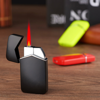 Briquet torche à gaz DEBANG personnalisé avec logo imprimé, coupe-vent, gadget cool pour fumeurs, idéal pour les cadeaux promotionnels