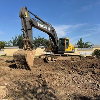 Excavatrice Volvo EC360DL d'occasion en bon état, avec moteur et pompe d'origine, à vendre en Suède