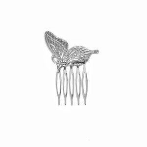 Venta al por mayor Retro Horquilla de pelo de las mujeres de la moda de oro antiguo Horquilla de Metal Mariposa Abejas Perla Peines de novia - Product Image 5