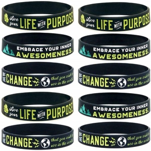 Pulseras de Silicona Inspiradoras con Frases Motivadoras, No Tóxicas, Ecológicas, Todo Es Posible para los Sueños de Éxito - Product Image 6