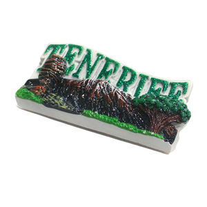 Aimant de réfrigérateur personnalisé en relief peint à la main, souvenir d'<span class=keywords><strong>Espagne</strong></span> en 3D, logo personnalisé, écologique, aimant de Tenerife - Product Image 4