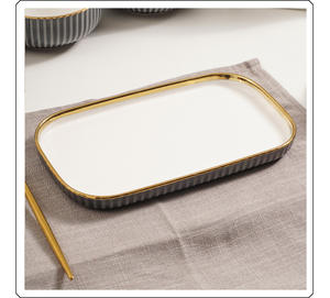 <span class=keywords><strong>Service</strong></span> <span class=keywords><strong>de</strong></span> vaisselle <span class=keywords><strong>de</strong></span> luxe moderne en <span class=keywords><strong>porcelaine</strong></span>, haute qualité, gris, vert, noir, bols, cadeau d'affaires, <span class=keywords><strong>service</strong></span> pour 4 à 8 personnes - Product Image 5