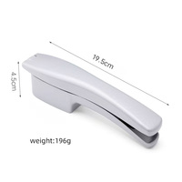 Handmatige aluminium 2-in-1 knoflookpers en groentehakselaar, makkelijk schoon te maken, multifunctioneel keukengereedschap