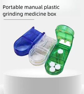 Tragbare plastische Medizin Pille Lagerung mit Cutter Mini Pille Box Split Box Tablet Container Schneiden von Medikamenten - Product Image 6