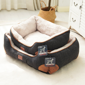 Wholesale Short Plush Orthopedic Dog <b>Bed</b> Luxury Pet Portable <b>Nest</b> Comfortable - Product Image 1