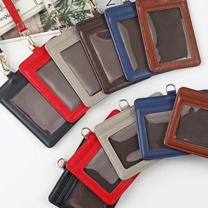 Gold Bass First-Layer PU Leather <b>Card</b> and Badge <b>Holder</b> for Business and ID <b>Cards</b> Employee Work Access <b>Card</b> <b>Holder</b> - Product Image 2
