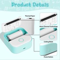 2026 Grande Vente Imprimante de Poche Mini Sans Encre Phomemo T02 Imprimante Photo Thermique Portable Mini pour Reçus