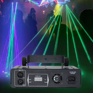 Luz láser de escenario de discoteca RGB a todo color de doble cabezal Control DMX512 para clubes nocturnos y KTVs Cuerpo de aluminio para DJs - Product Image 3