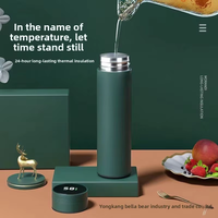 Thermos isotherme portable en acier inoxydable 316 avec affichage de la température, performance thermique de 6 à 12 heures, design moderne, idéal comme cadeau