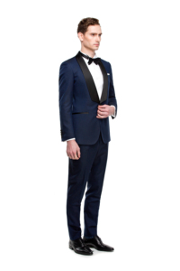 Magnifique smoking classique Veste pour homme à revers châle en satin avec poches en satin - Product Image 3