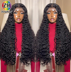 פאת שיער הודי גולמי מתולתל, פאת תחרה קדמית מלאה באורך 30 אינץ', ספק פאות סיטונאי, פאת שיער אנושי בתולי פרואני גולמי ללא דבק 12A - Product Image 3