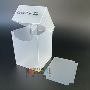 Deck Box Board Game Playing PP 100+ Trading Card Clear Storage Case For Yugioh Magic Mtg Pkm Ygo Tcg Poker Tarot