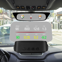 Alat Diagnostik Mobil Layar HUD Elektronik GPS C2 Terbaru, Pengukur Kecepatan, TPMS, OBD2, dan Navigasi GPS