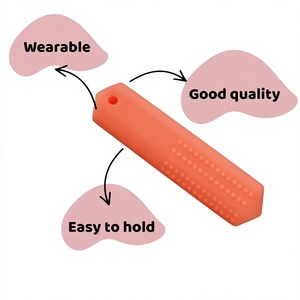 Medilab India – Bâtonnets de dentition hexagonaux en silicone colorés, jouets sensoriels à points pour bébés, 15 cm, portables, sans danger pour les aliments, pour la maison et le camping - Product Image 3
