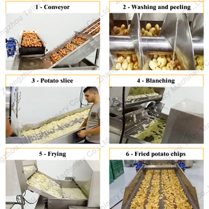 Macchina Industriale per la Produzione di Patatine Fritte su Piccola Scala, Linea Automatica per Patatine Fritte Surgelate e Chips di Patate - Product Image 3