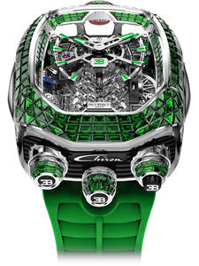 Montre automatique de sport Jacob Luxury <span class=keywords><strong>Bugatti</strong></span> Chiron Tourbillon en acier inoxydable, design à 16 cylindres à piston, pour homme, 41 mm, verre saphir - Product Image 3