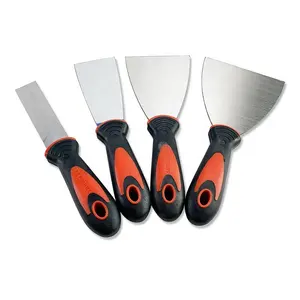 Different Size Putty Knife Scraper with Rubber Handle Stainless Steel