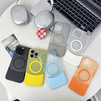 Étui fin en TPU détachable 2-en-1 avec couleurs contrastées pour iPhone 12/13/14/15/16 Pro Max, compatible charge sans fil et magnétique, étanche
