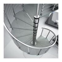 Premier prix compétitif escalier en spirale escalier en spirale garde-corps en verre livraison rapide escalier en spirale seconde main