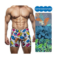 OEM ODM Op Maat Gemaakte Heren Zwembroeken Sublimatieprint Snel Droogende Strandshorts Groothandel Rechtstreeks Van De Fabriek