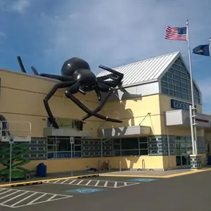 Riesige schreckliche Halloween schwarze aufblasbare Spinne für Gebäude/Dach Halloween Dekoration
